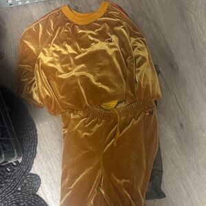 Aviator Nation Classic Velvet Gold Tracksuit